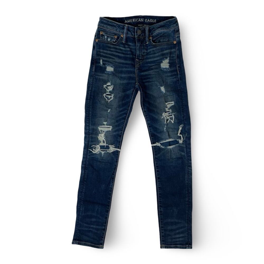 American Eagle Real Good AirFlex Skinny Jeans | Men’s 26x30 | Distressed